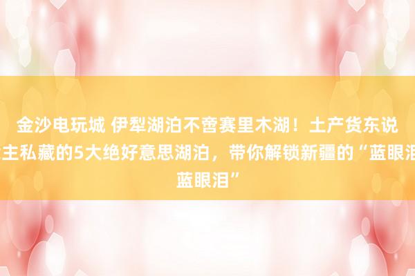金沙电玩城 伊犁湖泊不啻赛里木湖！土产货东说念主私藏的5大绝好意思湖泊，带你解锁新疆的“蓝眼泪”